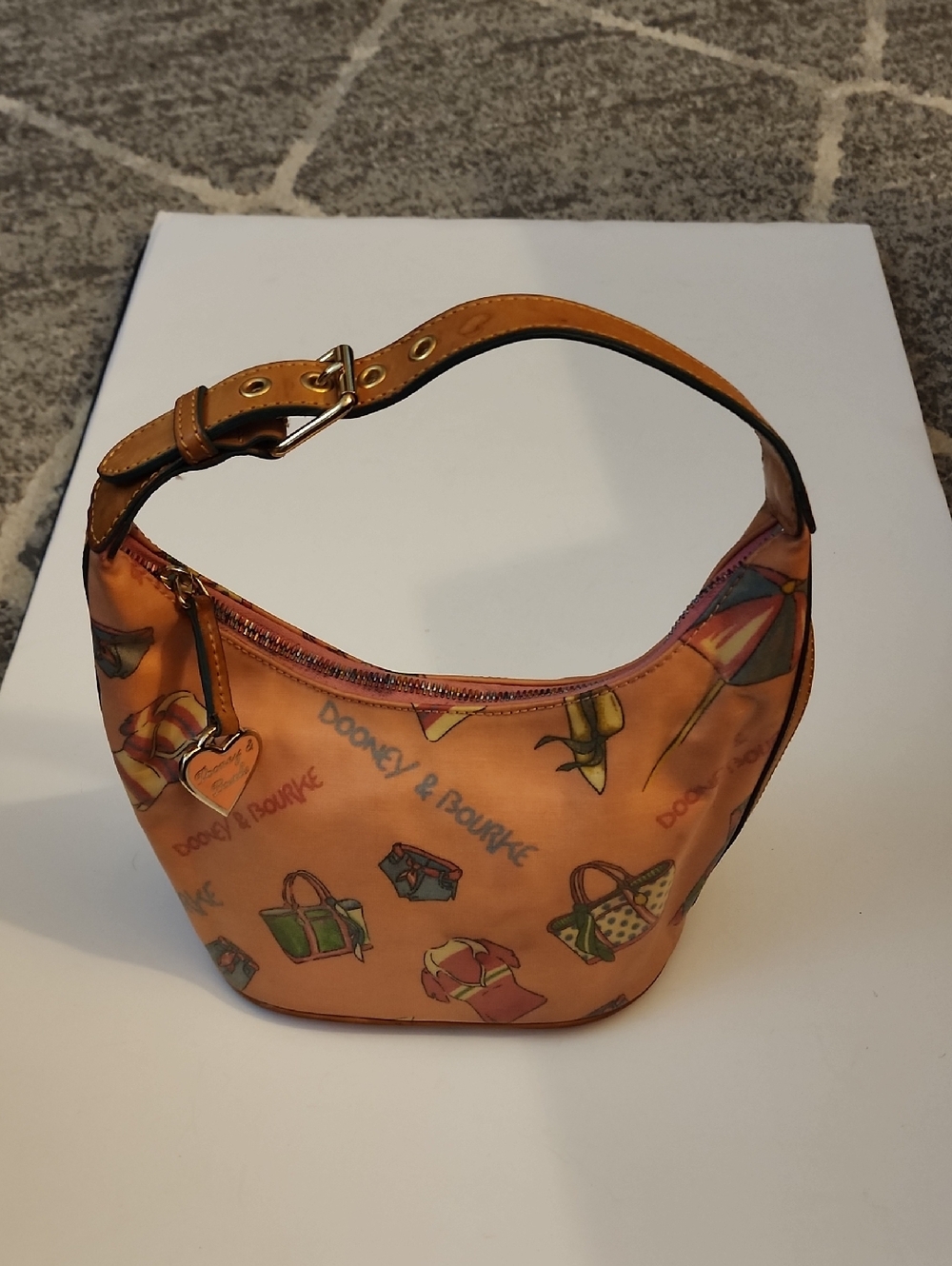 Dooney & Bourke Vintage Miami Beach Mini Hobo Bag.